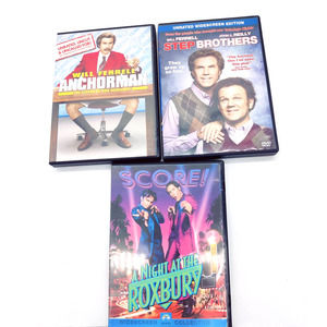 Will Ferrell DVD Lot 3 Movies Anchorman Step Brothers A Night At The Roxbury